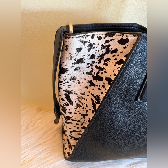 Michael Kors Avril Large Letter Calf Hair Satchel - Picture 7 of 11